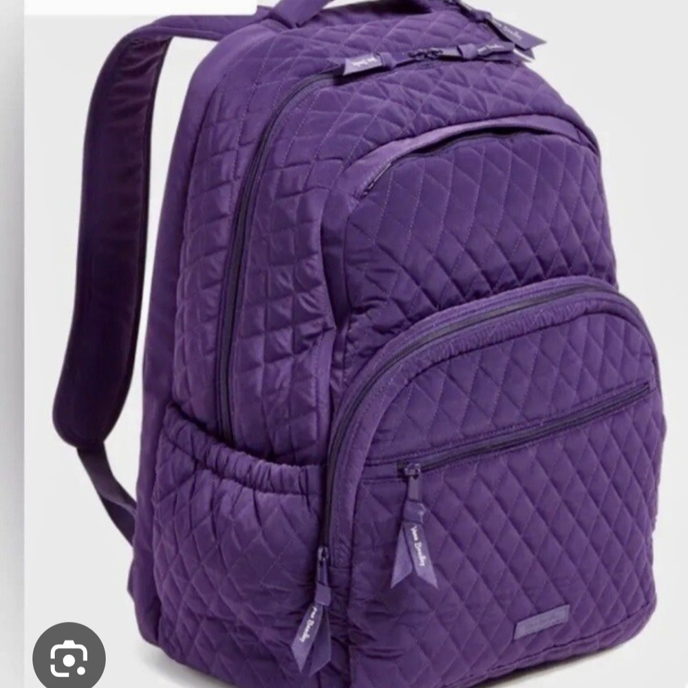 Vera Bradley Essential Large Backpack in Rich Purple